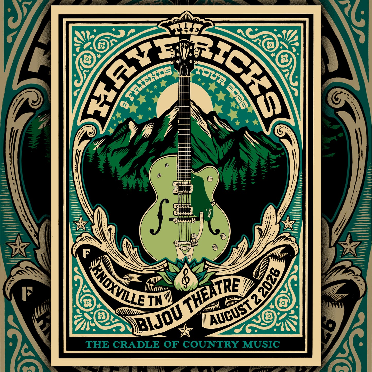 Autographed Knoxville, TN Show Poster - August 2, 2026