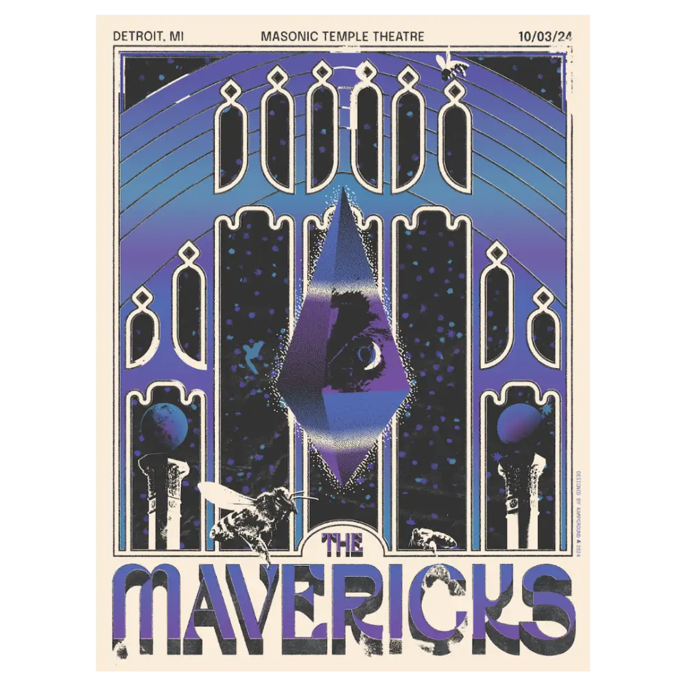 Concert poster for The Mavericks.