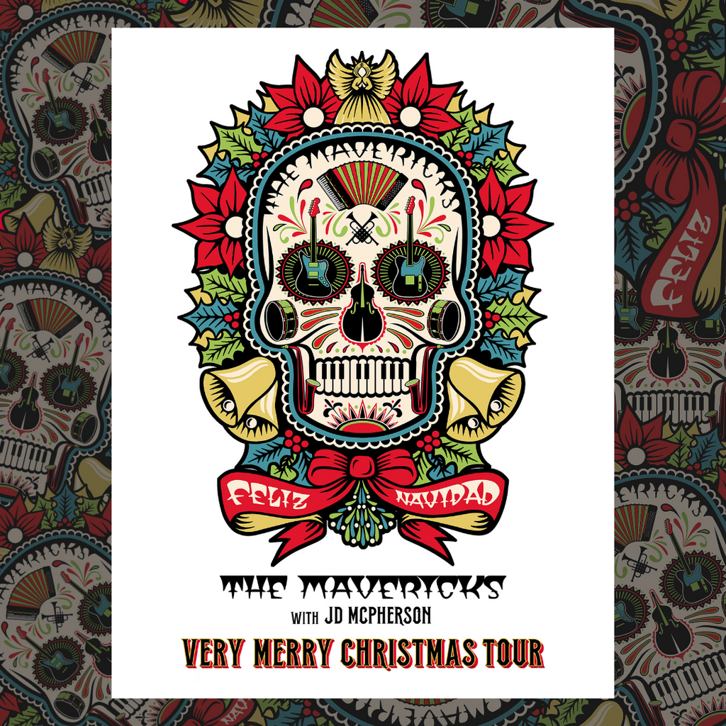 Autographed Very Merry Christmas Tour 2022 Poster