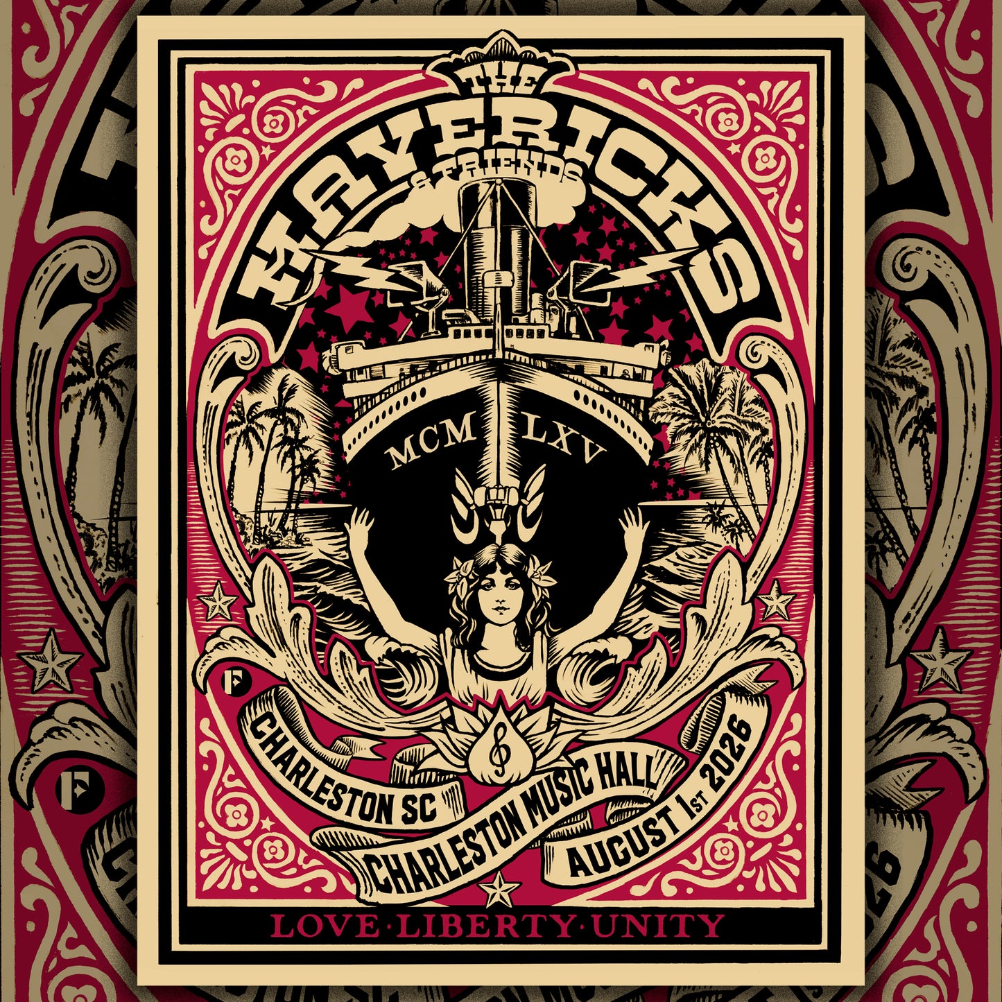 Autographed Charleston, SC Show Poster - August 1, 2026