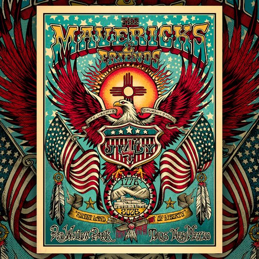 Autographed Taos, NM - 4th of July Celebration Poster