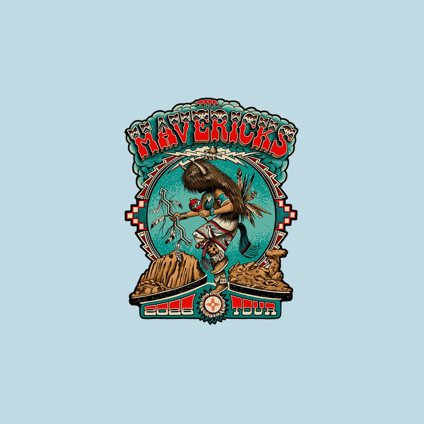 Buffalo Dancer Mavericks Sticker