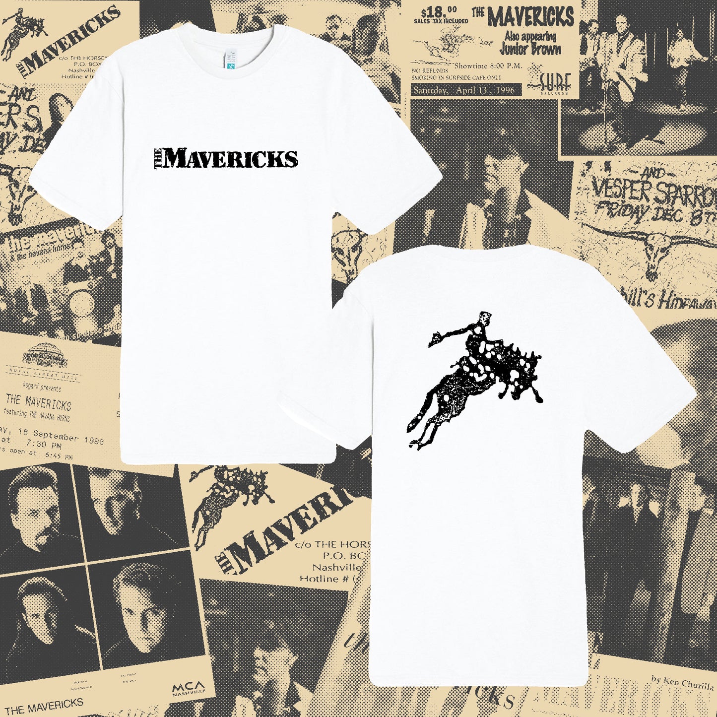 Horse and Rider Tee - White